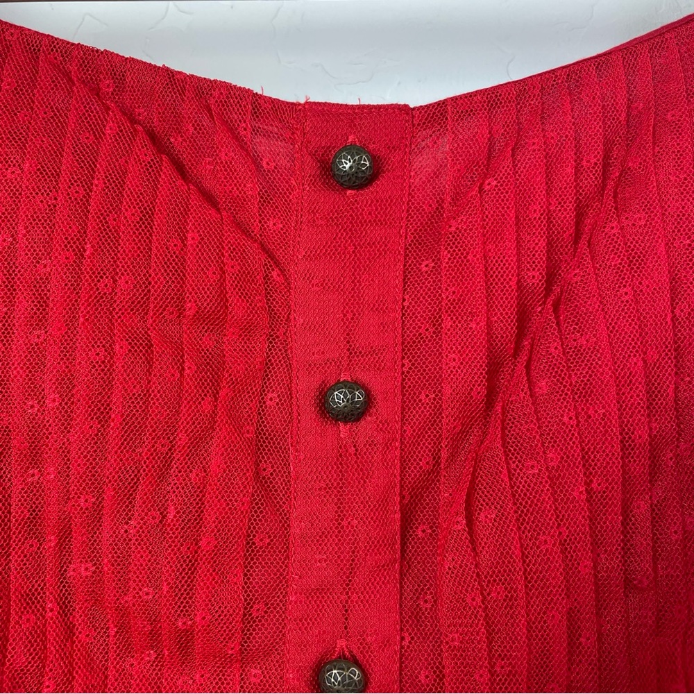 NWT Anthropologie Plus A+nthropologie Dotted Tulle Crop Long Sleeve Top Size 24W - Picture 9 of 16
